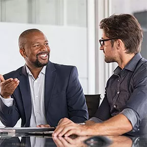 Two Businessmen Talking