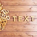 "T E X T" In Block Letters